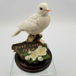 Vintage Country Artists Bird Dove with Cherry Blossom Signed by Michael Abberley